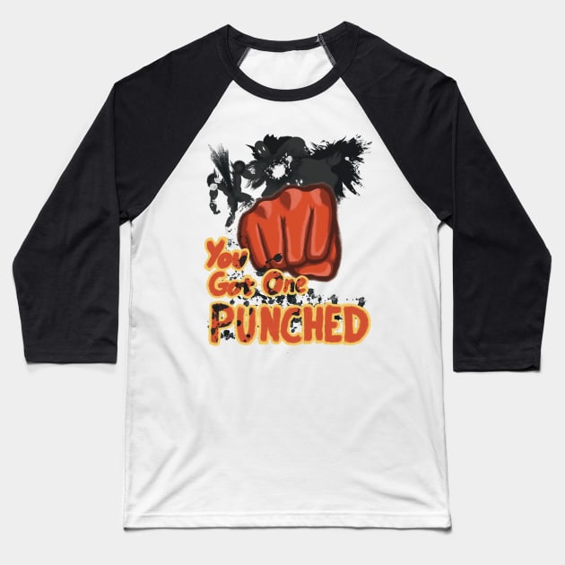 You got Punched Baseball T-Shirt by Shamaloka